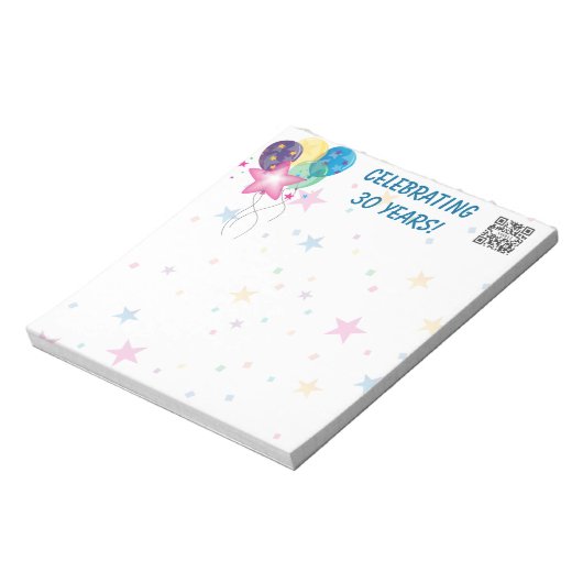 Notitieblok Sjabloon Celebrate (Linkerzijde)