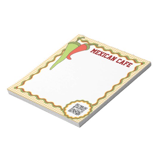 Notitieblok Sjabloon Mexican Food (Linkerzijde)