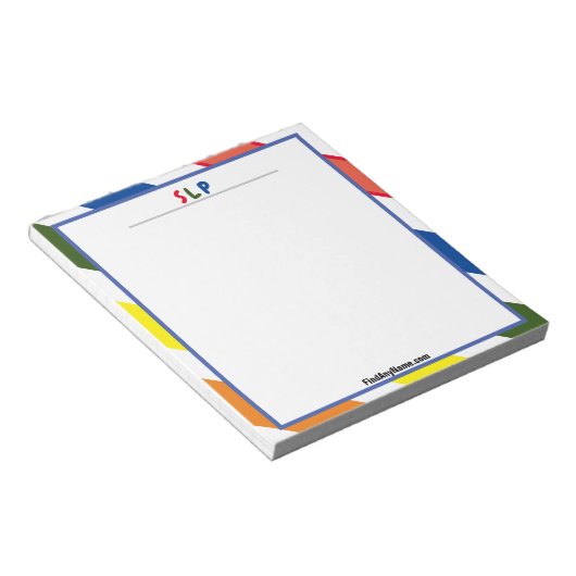 NOTITIEBLOK SLP-kleuren (Schuin)