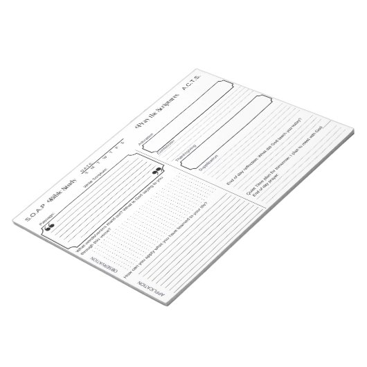 NOTITIEBLOK SOAP Bible Study Journal (Schuin)