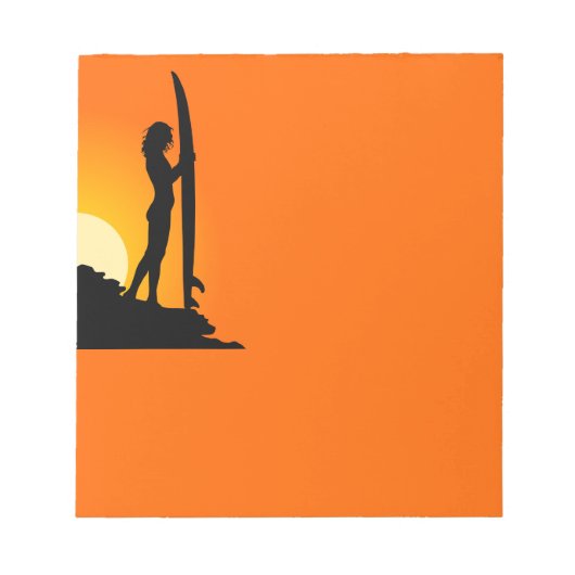 Notitieblok Surfer Girl (Voorkant)