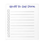 notitieblok "Te doen" (Voorkant)