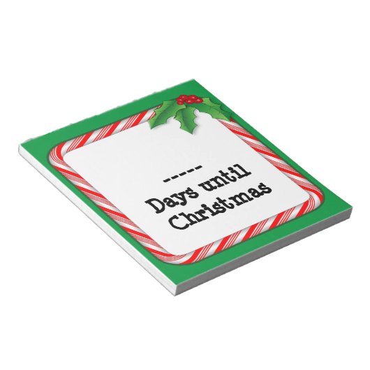 Notitieblok - Tel de dagen tot Kerstmis (Schuin)