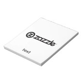 Notitieblok testproduct (Linkerzijde)