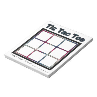 Notitieblok Tic Tac Toe Game