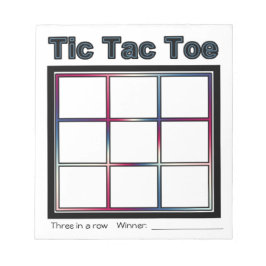 Notitieblok Tic Tac Toe Game