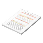 Notitieblok Toewijzingstracker (Linkerzijde)