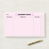 Notitieblok Toewijzingstracker Post-it® Notes (Op bureau)