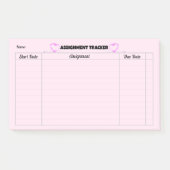 Notitieblok Toewijzingstracker Post-it® Notes (Voorkant)