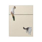 Notitieblok - twee katten en een lijn (Linkerzijde)