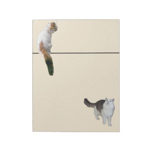 Notitieblok - twee katten en een lijn