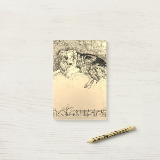 Notitieblok van Aussie Post-it® Notes (Op bureau)