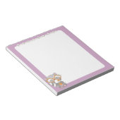 Notitieblok van Creepy Kawaii Raccoon en Skulls (Schuin)