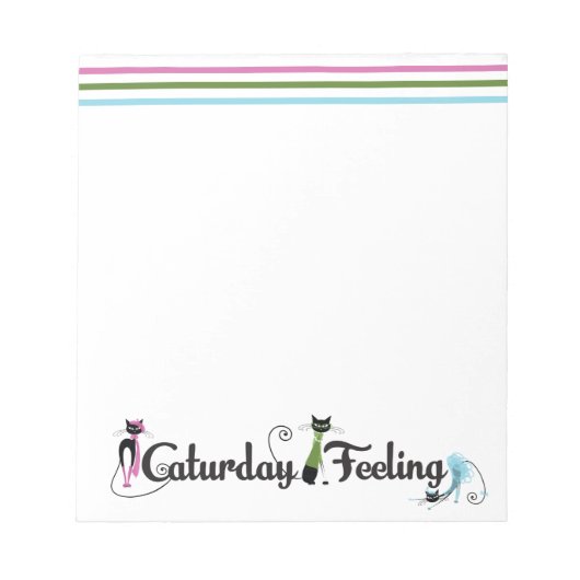 Notitieblok van de aanbieding van caturday (Voorkant)