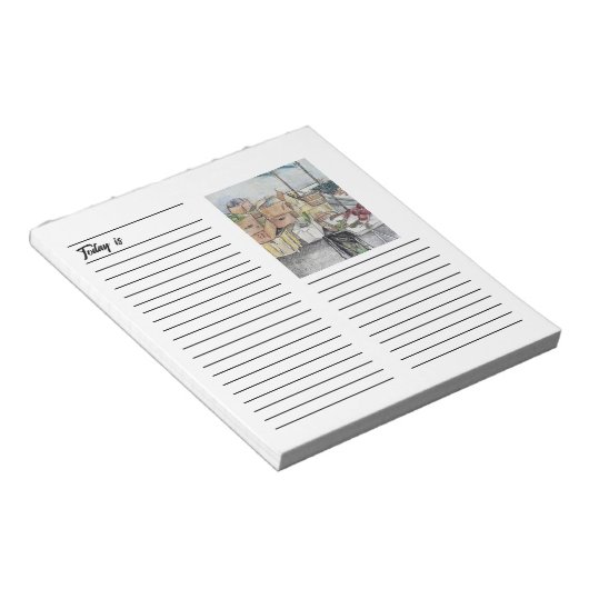 Notitieblok van de boerenmarkt (Schuin)