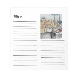 Notitieblok van de boerenmarkt