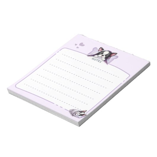 Notitieblok van de Boston Terrier (Linkerzijde)