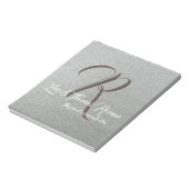 Notitieblok van de familie monogrammed (Linkerzijde)