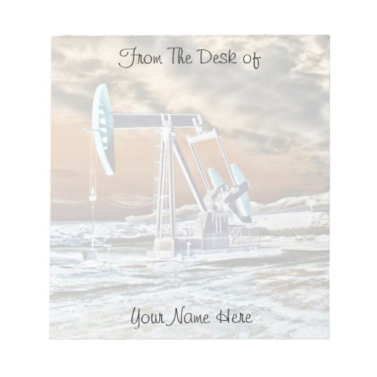 Notitieblok van de gepersonaliseerde kleurige pomp (Voorkant)