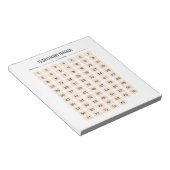 Notitieblok van de gewoontetracker-planner (Schuin)