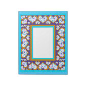 Notitieblok van de goudwatergrens van de hartvorm (Linkerzijde)