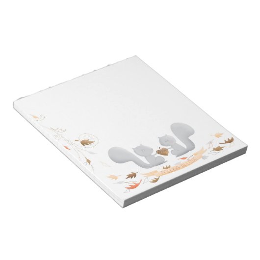 Notitieblok van de liefdeseekhoorn (Schuin)