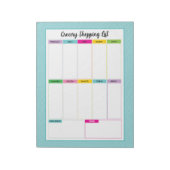 Notitieblok van de Lijst met boodschappenwinkels v (Linkerzijde)