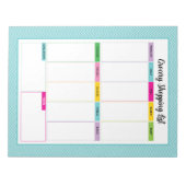 Notitieblok van de Lijst met boodschappenwinkels v (Voorkant)