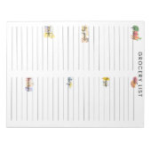 Notitieblok van de lijst van kruidenierswaren (Voorkant)