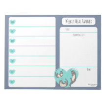 Notitieblok van de Otter Weekly Meal Planer