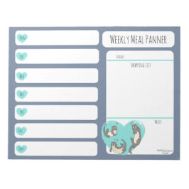 Notitieblok van de Otter Weekly Meal Planer