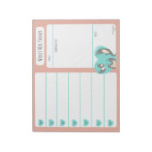 Notitieblok van de Otter Weekly Meal Planer (Linkerzijde)