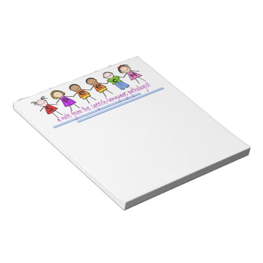 Notitieblok van de spraakpatholoog (Schuin)