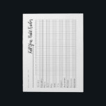 Notitieblok van de voljaarse gewone kurk<br><div class="desc">Volg uw dagelijkse gewoonten met dit notitieblok van de bont van het hele jaar.</div>