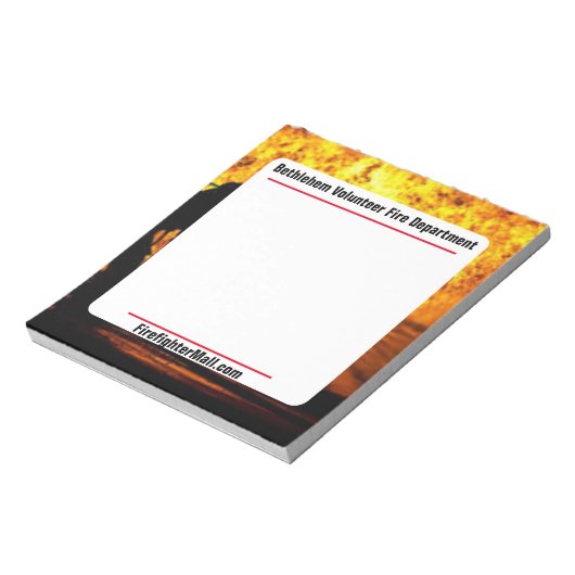 Notitieblok van de vrijwillige brandweer van Bethl (Linkerzijde)