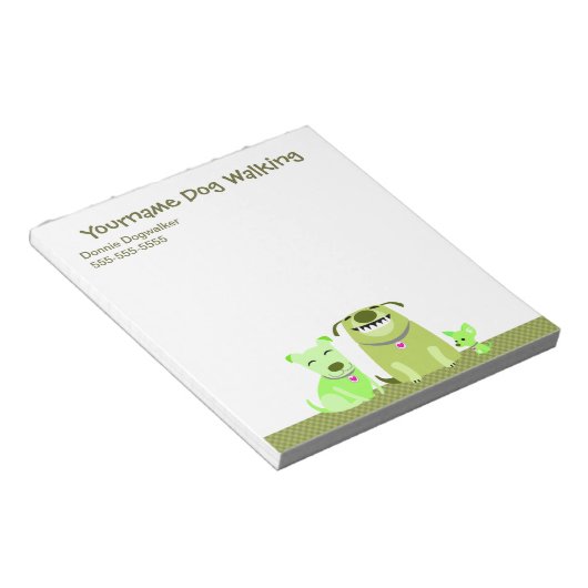 Notitieblok van Dog Walker (Schuin)