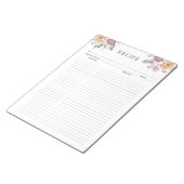 Notitieblok van Floral Culinaire Recipes (Schuin)
