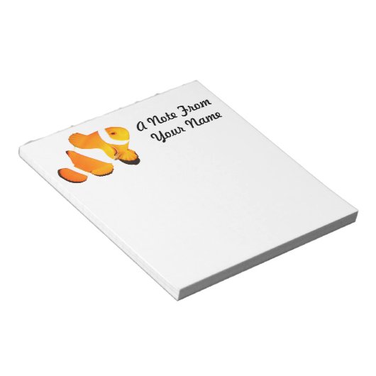 Notitieblok van gekalkte vis (Schuin)