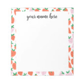 Notitieblok van gepersonaliseerde aardbeien (Voorkant)