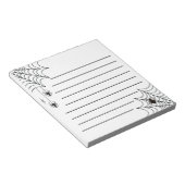 Notitieblok van halloween Spooky Spider Web Lined  (Schuin)