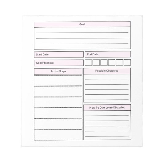 Notitieblok van het actieplan voor kleine bedrijve (Voorkant)