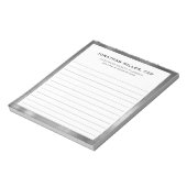 Notitieblok van het bedrijf van de bedrijfsnaam va (Linkerzijde)