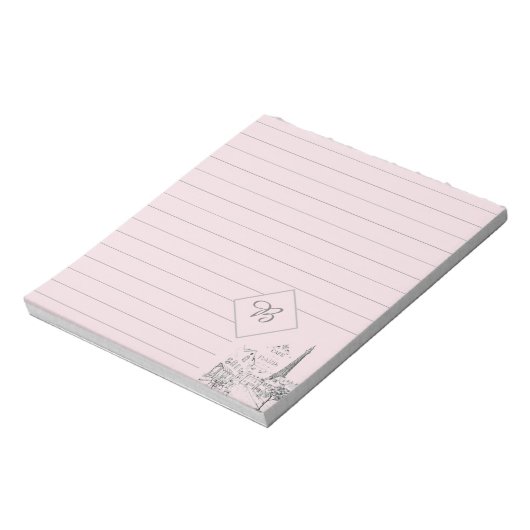 Notitieblok van het café in Parijs (Linkerzijde)