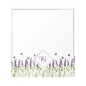 Notitieblok van lavendel en vlinders (Voorkant)