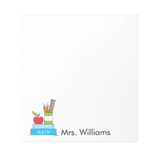 Notitieblok van leerkrachten met klusboeken en app (Voorkant)