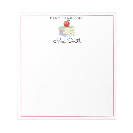 Notitieblok van leerkrachten terug naar school (Voorkant)