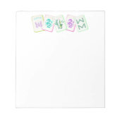 NOTITIEBLOK VAN MAHJONG (Voorkant)