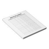 Notitieblok van medicatielogboek (Schuin)