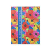  Notitieblok van papavers en maïsbloemen (Linkerzijde)