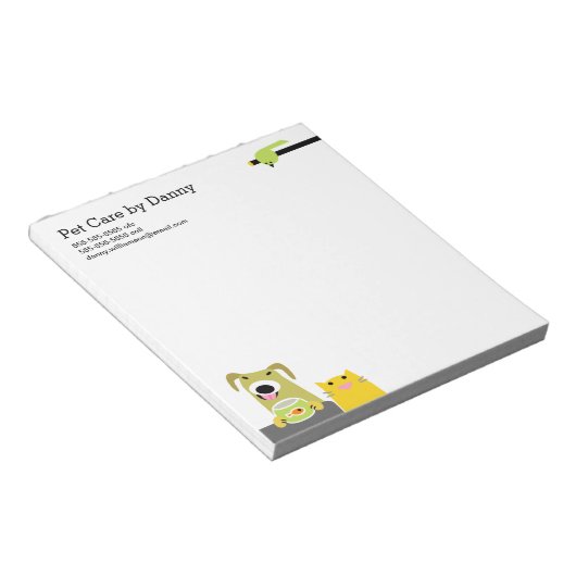 Notitieblok van Pet Sitter (Schuin)